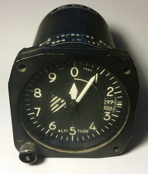 Granddad's altimeter / barometer. (Click for larger.)